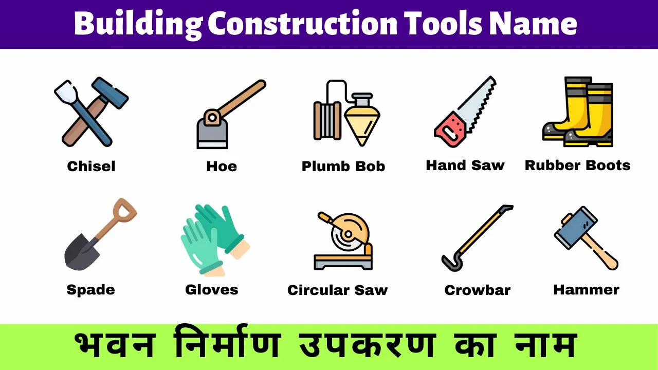 Construction Tools And Their Names