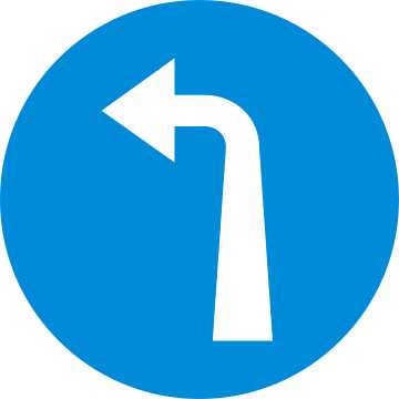 Compulsory Turn Left Ahead