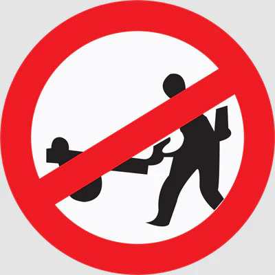 Hand Cart Prohibited