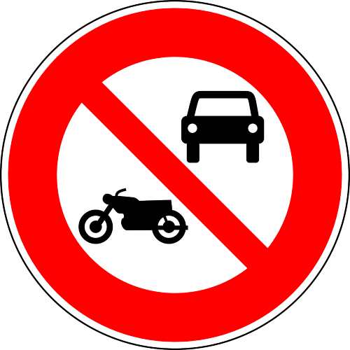 All Motor Vehicles Prohibited