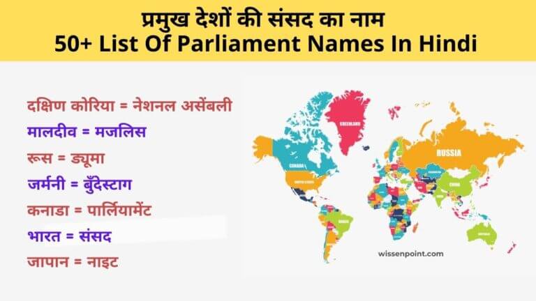 Parliament Names